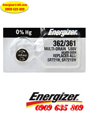 Energizer SR721SW-362; Pin đồng hồ 1.55v Energizer SR721SW-362 Silver Oxide 